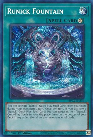 Runick Fountain (MP23-EN239) - 25th Anniversary Tin: Dueling Heroes Mega Pack 1st Edition