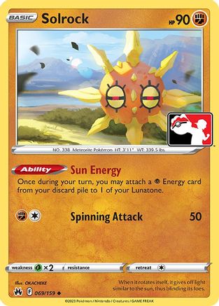 Solrock 069/159 Prize Pack Series Cards - Uncommon