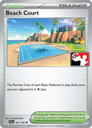 Beach Court 167 - Holofoil Prize Pack Series Cards - Uncommon