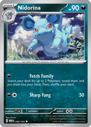 Nidorina 030 SV Scarlet & Violet 151 - Uncommon