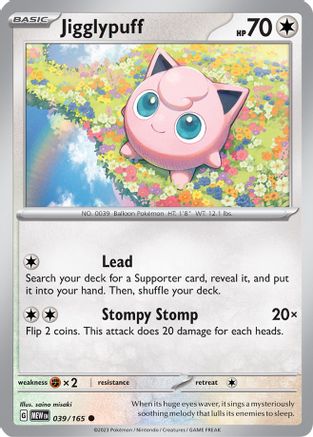 Jigglypuff 039 SV Scarlet & Violet 151 - Common