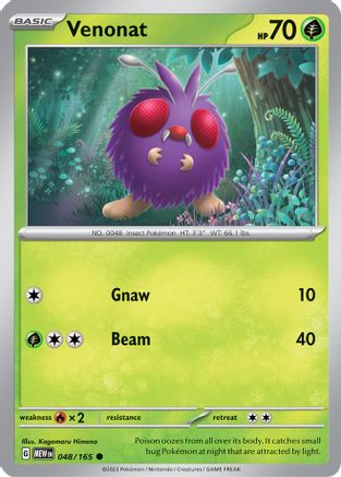 Venonat 048 SV Scarlet & Violet 151 - Common
