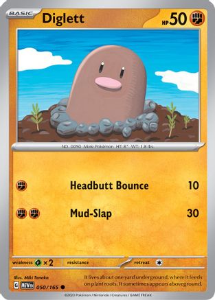 Diglett 050 SV Scarlet & Violet 151 - Common