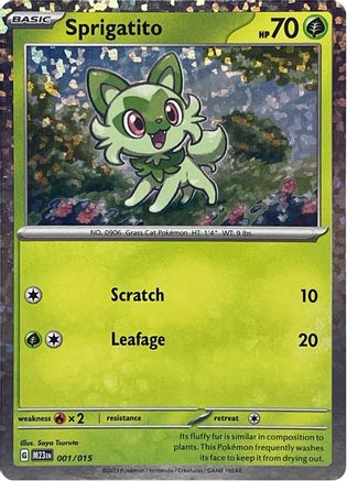 Sprigatito 001 - Holofoil McDonalds Promos 2023 - Promo