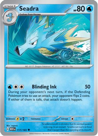 Seadra 117 - Reverse Holofoil SV Scarlet & Violet 151 - Uncommon