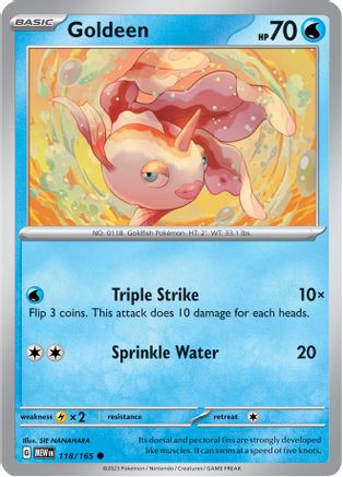 Goldeen 118 - Reverse Holofoil SV Scarlet & Violet 151 - Common