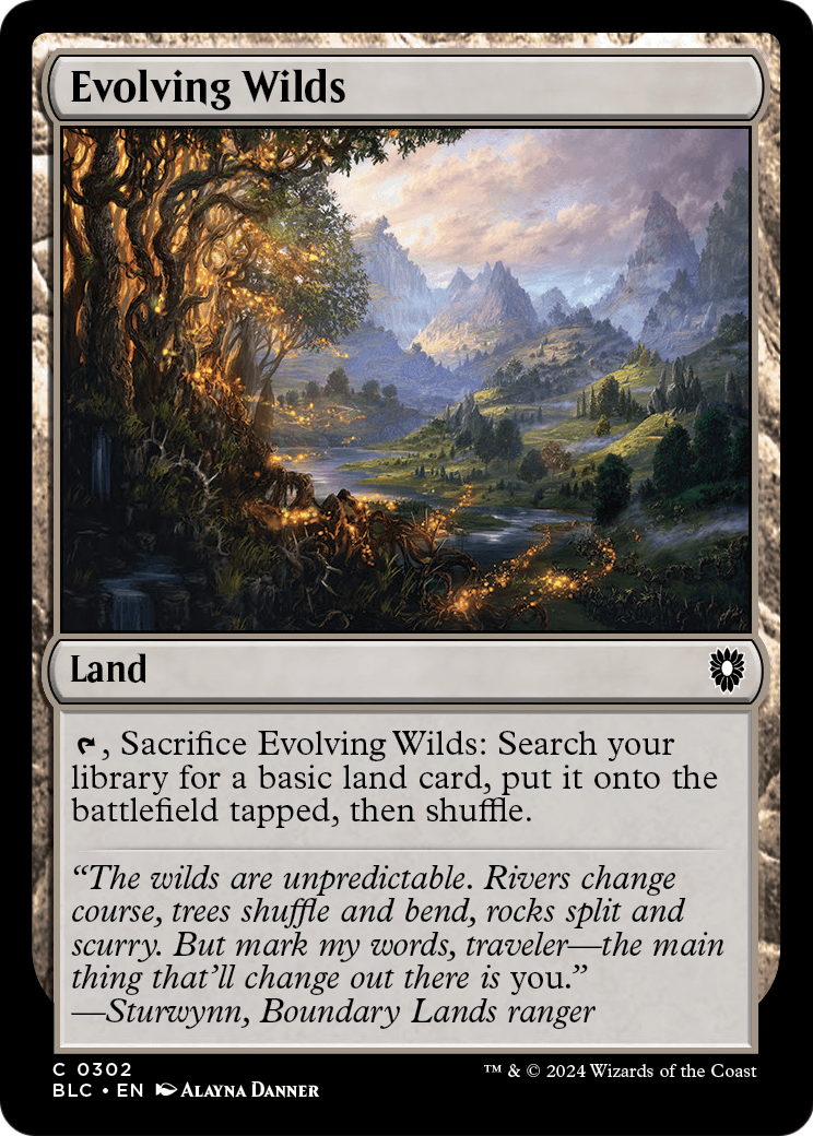 Evolving Wilds (BLC-302) - Bloomburrow Commander