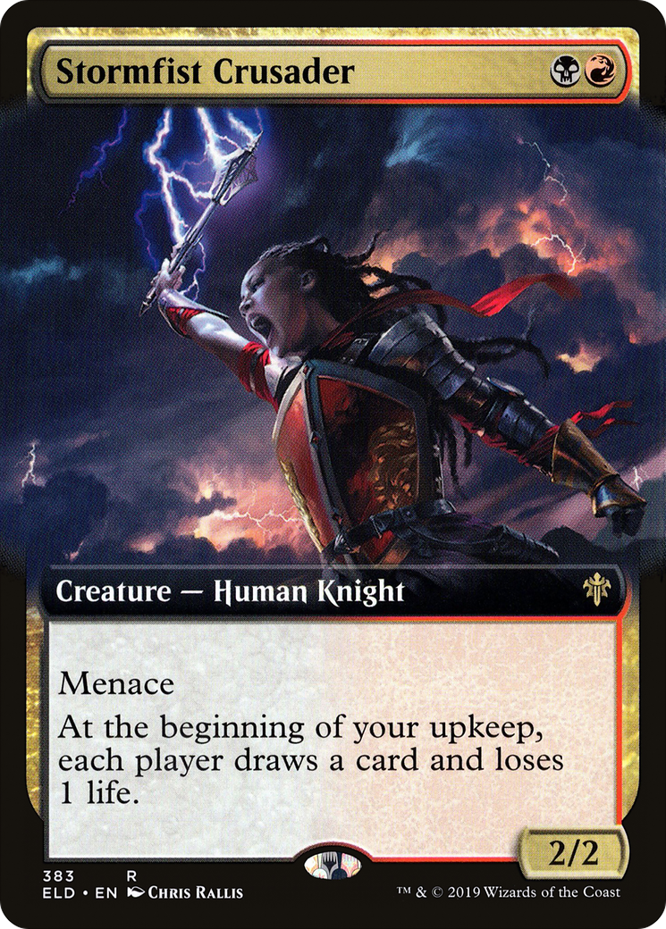 Stormfist Crusader (Extended Art) (ELD-383) - Throne of Eldraine: (Extended Art) Foil