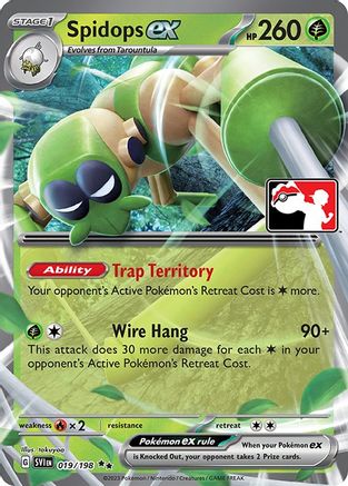 Spidops ex 019/198 - Holofoil Prize Pack Series Cards - Double Rare