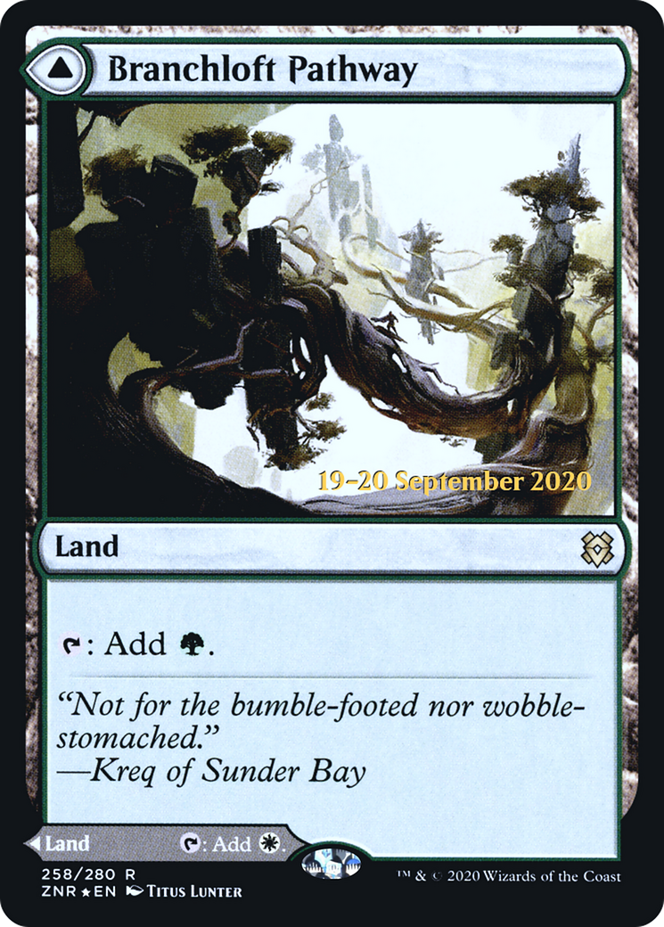 Branchloft Pathway (PRE-258) - Zendikar Rising Promos Foil
