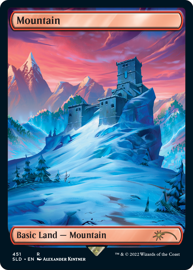 Mountain (451) (SLD-451) - Secret Lair Drop: (Full Art) Foil