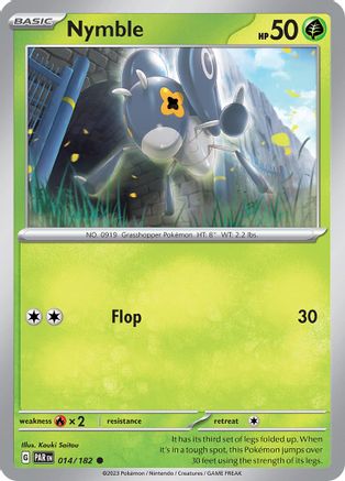 Nymble 014/182 - Reverse Holofoil SV04 Paradox Rift - Common