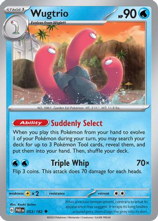 Wugtrio 053 SV04 Paradox Rift - Uncommon