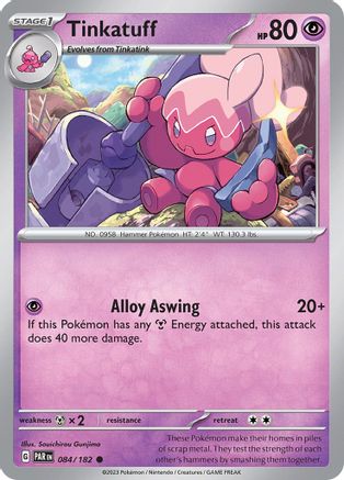 Tinkatuff 084 - Reverse Holofoil SV04 Paradox Rift - Common