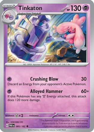 Tinkaton 085 - Reverse Holofoil SV04 Paradox Rift - Uncommon