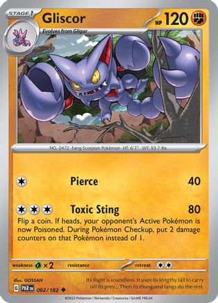 Gliscor 092 SV04 Paradox Rift - Uncommon