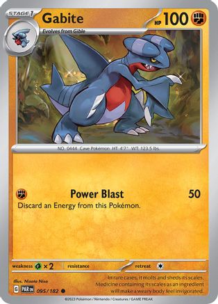 Gabite 095 - Reverse Holofoil SV04 Paradox Rift - Common