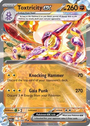 Toxtricity ex 100 - Holofoil SV04 Paradox Rift - Double Rare