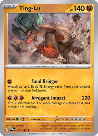 Ting-Lu 109 - Reverse Holofoil SV04 Paradox Rift - Rare