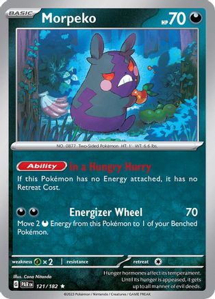 Morpeko 121/182 - Holofoil SV04 Paradox Rift - Rare