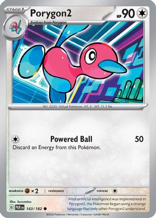 Porygon2 143 - Reverse Holofoil SV04 Paradox Rift - Common