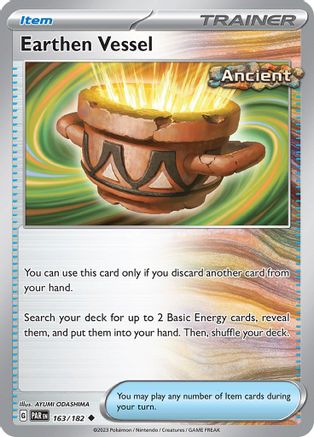 Earthen Vessel 163 - Reverse Holofoil SV04 Paradox Rift - Uncommon
