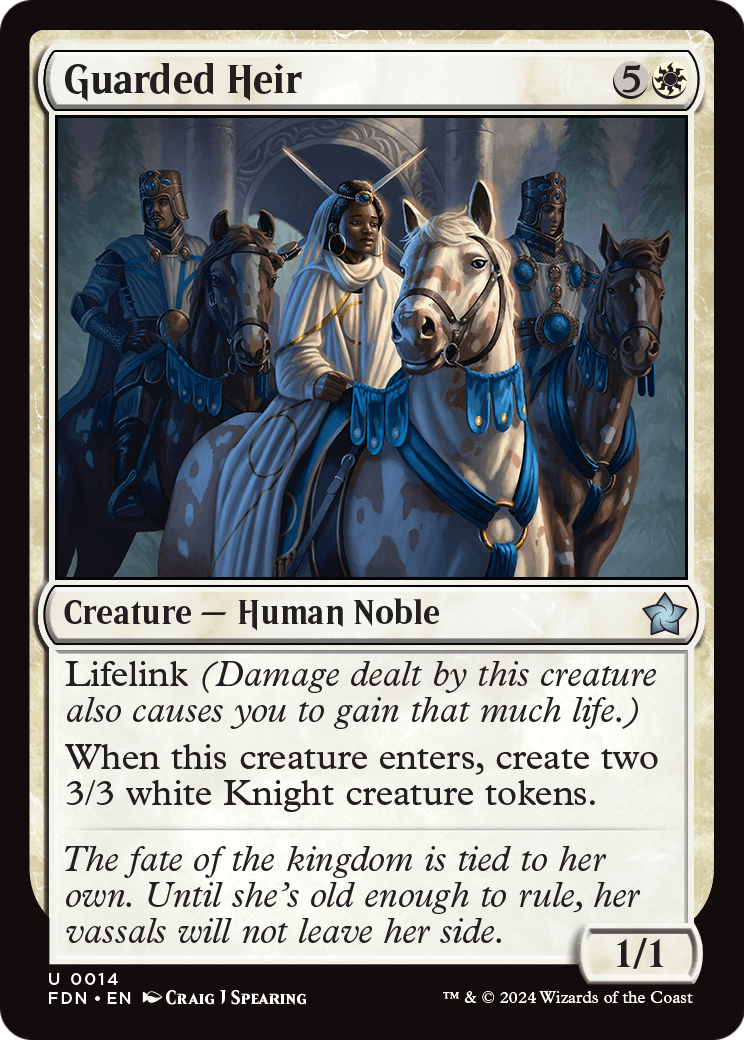 Guarded Heir (FDN-014) - Foundations Foil
