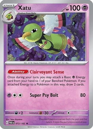 Xatu (Non-Holo) 072/182 Deck Exclusives - Rare