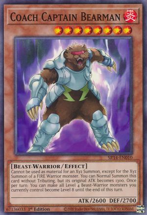 Coach Captain Bearman (SR14-EN010) - Structure Deck: Fire Kings 1st Edition