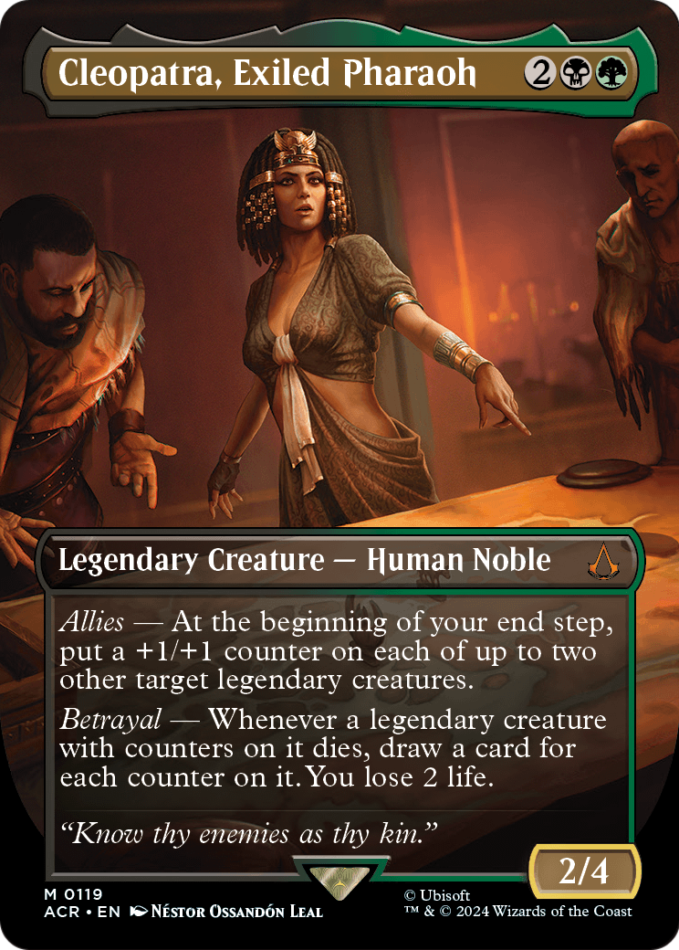 Cleopatra, Exiled Pharaoh (Borderless) (ACR-119) - Assassin's Creed