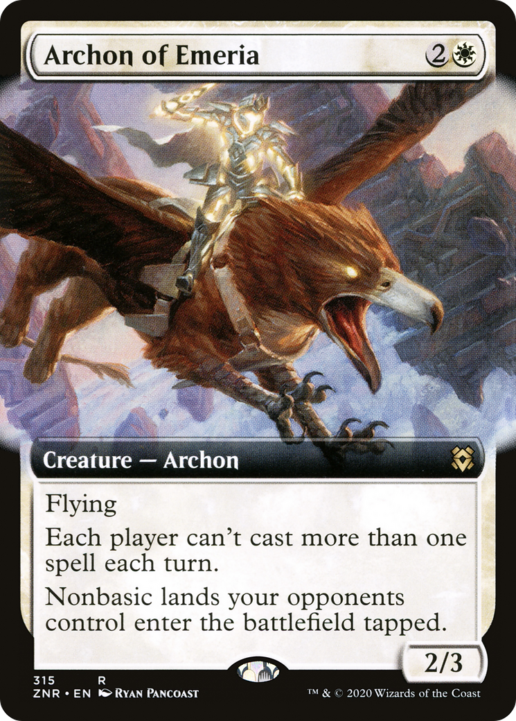 Archon of Emeria (Extended Art) (ZNR-315) - Zendikar Rising: (Extended Art)