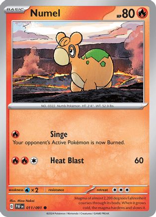 Numel 011 SV Paldean Fates - Common
