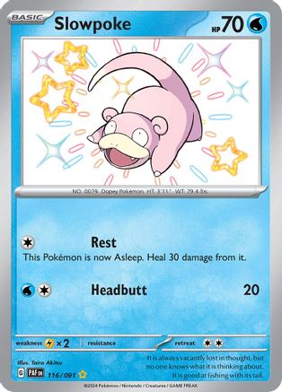 Slowpoke 116 - Holofoil SV Paldean Fates - Shiny Rare