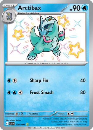 Arctibax 129 - Holofoil SV Paldean Fates - Shiny Rare