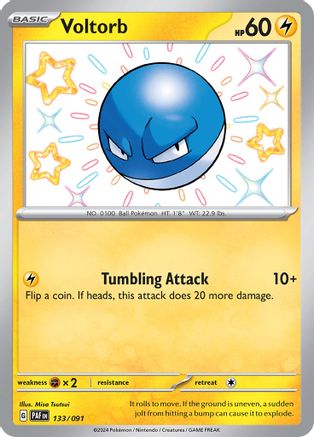Voltorb 133 - Holofoil SV Paldean Fates - Shiny Rare