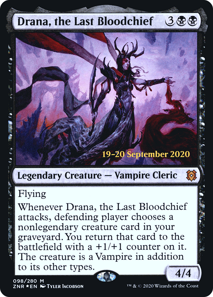 Drana, the Last Bloodchief (PRE-098) - Zendikar Rising Promos Foil