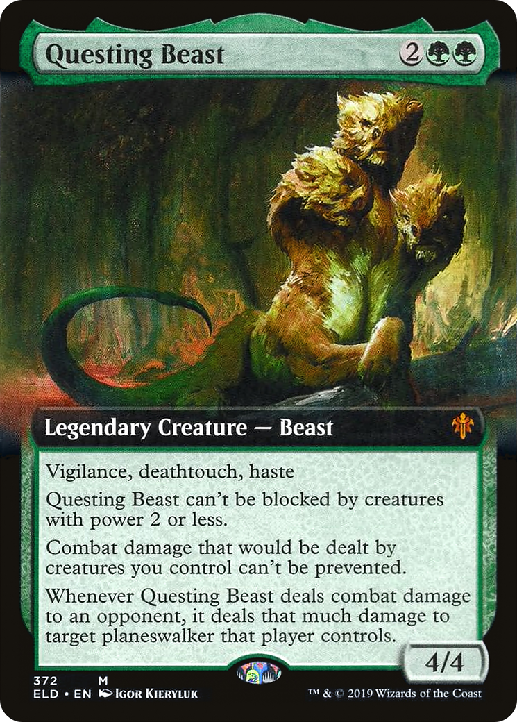 Questing Beast (Extended Art) (ELD-372) - Throne of Eldraine: (Extended Art) Foil