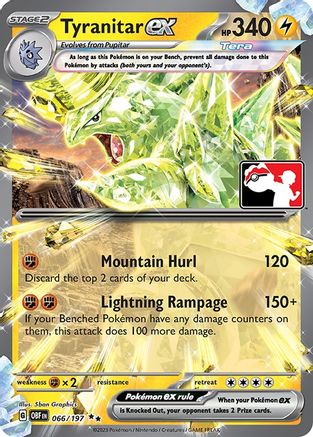 Tyranitar ex - Holofoil Prize Pack Series Cards - Double Rare