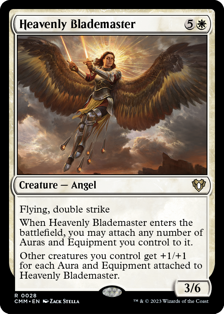 Heavenly Blademaster (CMM-028) - Commander Masters