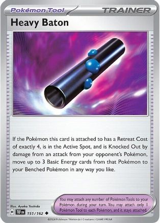 Heavy Baton 151 - Reverse Holofoil SV05 Temporal Forces - Uncommon