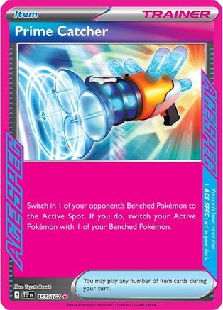 Prime Catcher 157 - Holofoil SV05 Temporal Forces - ACE SPEC Rare