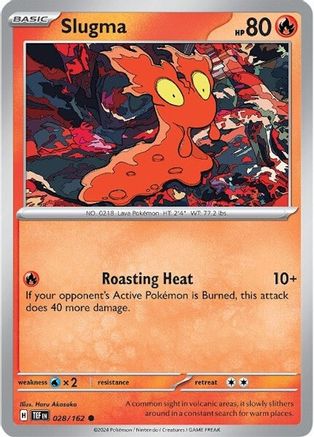 Slugma 028 - Reverse Holofoil SV05 Temporal Forces - Common