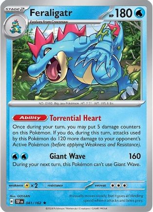 Feraligatr 041 - Holofoil SV05 Temporal Forces - Rare