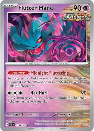 Flutter Mane 078 - Reverse Holofoil SV05 Temporal Forces - Rare