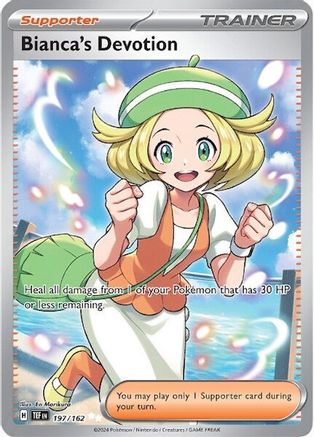 Bianca's Devotion 197/162 - Holofoil SV05 Temporal Forces - Ultra Rare