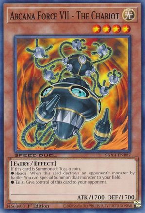 Arcana Force VII - The Chariot (SGX4-ENB07) - Speed Duel GX: Midterm Destruction 1st Edition