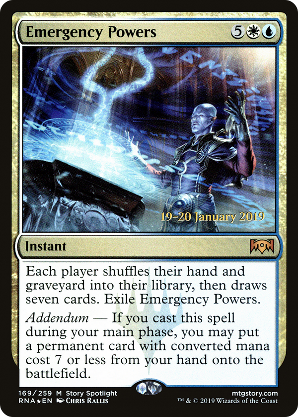 Emergency Powers (PRE-169) - Ravnica Allegiance Promos Foil