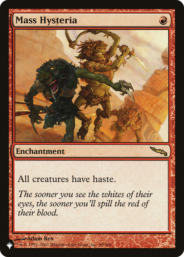 Mass Hysteria (LIST-99/306) - The List
