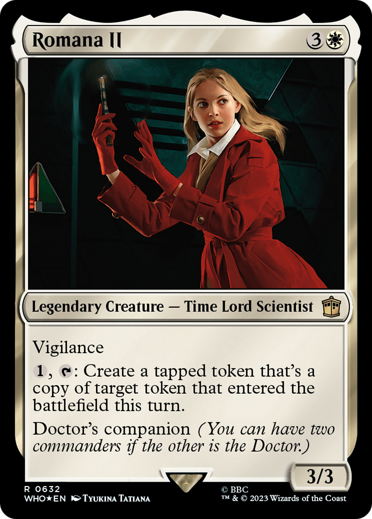 Romana II (Surge Foil) (WHO-632) - Doctor Who Foil