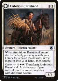 Ambitious Farmhand (MID-002) - Innistrad: Midnight Hunt: (Double Faced Transform) Foil